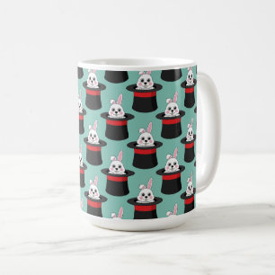 Taza De Café Conejito en el patrón Gorra del asistente