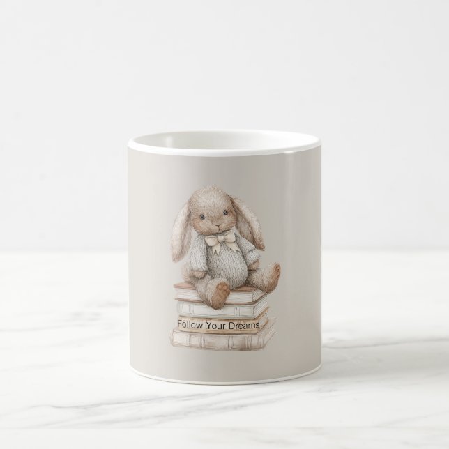 Taza De Café Conejito en Libros  (Centro)