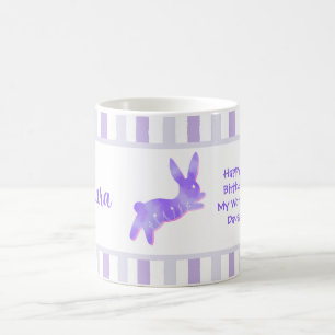 Taza De Café Conejito Lindo Cumpleaños 19 Cumpleaños Hija Nombr