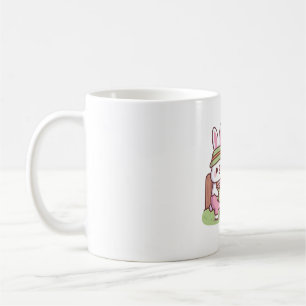Taza De Café Conejito Lindo Jardinero Regando Zanahorias
