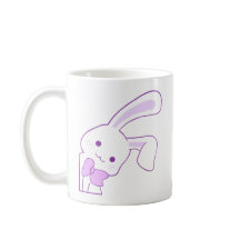Conejito Morado Kawaii con Lazo