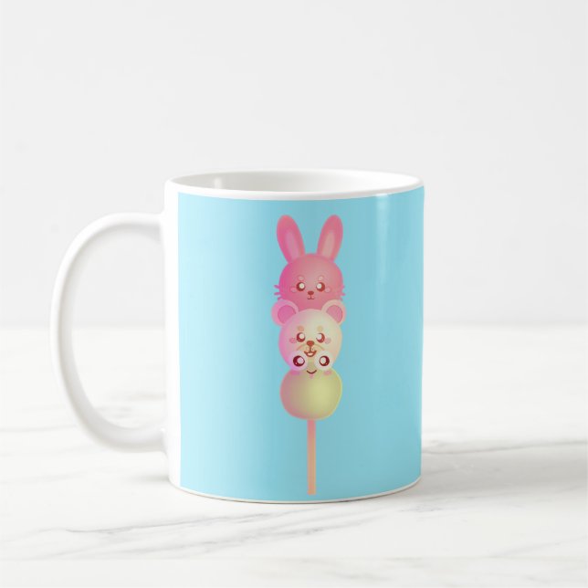 Taza De Café Conejito, Oso y Dango de Rana (Izquierda)