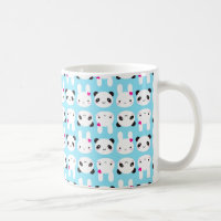 Conejito y panda lindos estupendos de Kawaii