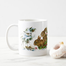 Taza De Café Conejitos de la nieve