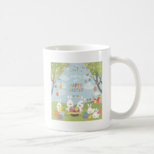 Taza De Café conejitos de Pascua