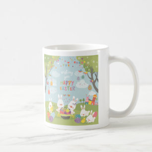 Taza De Café conejitos de Pascua