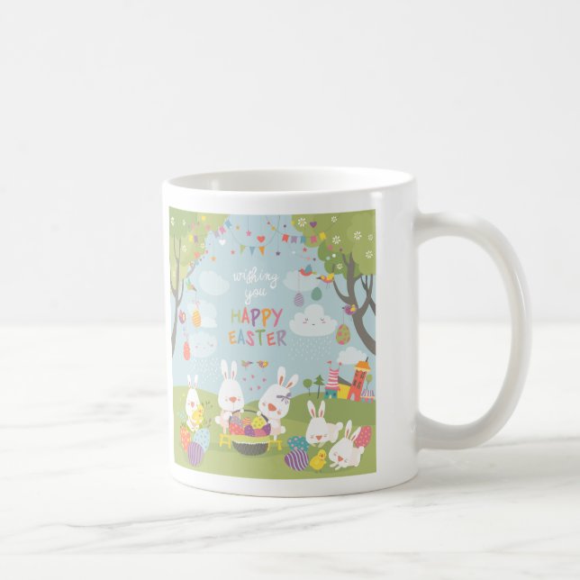 Taza De Café conejitos de Pascua (Derecha)