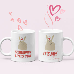 Taza De Café Conejitos Divertidos Conejos Amor Chistoso