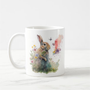 Taza De Café Conejo acuático de primavera