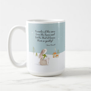 Taza De Café Conejo Adorable Invierno