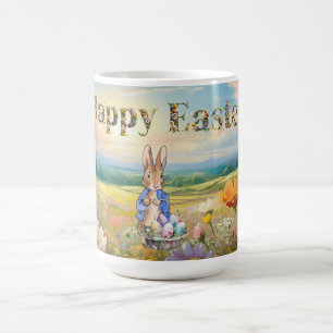 Taza De Café Conejo clásico Feliz Pascua