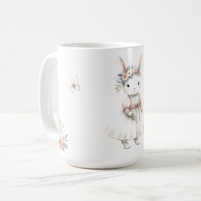 Taza De Café Conejo con vestido (Anverso izquierdo)