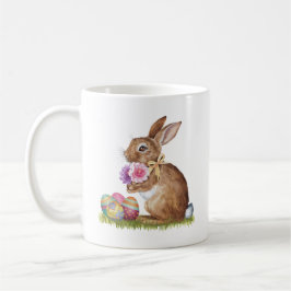 Taza De Café Conejo conejo conejo de Pascua con huevos de Pascu