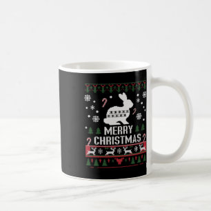 Taza De Café Conejo conejo conejo feo para Navidades