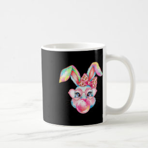 Taza De Café Conejo conejo que sopla burbuja feliz banana de pa
