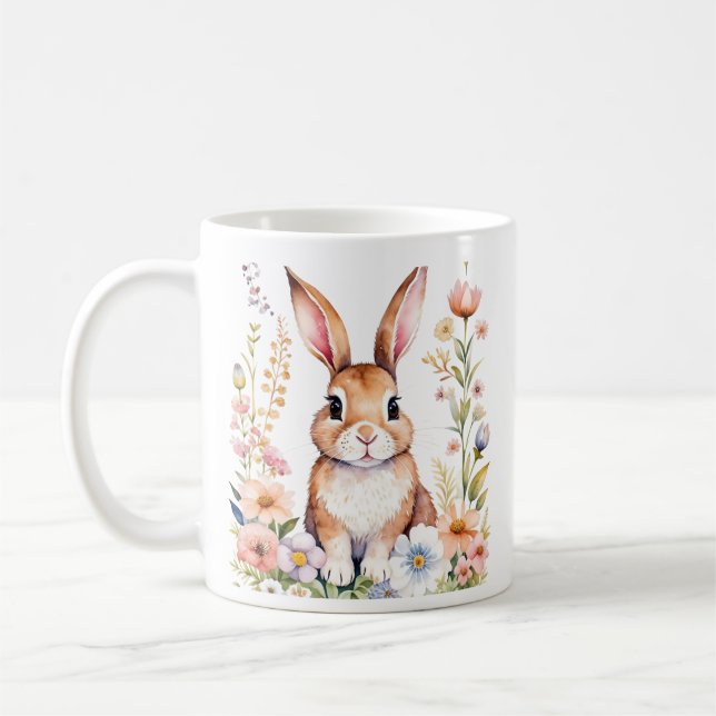 Taza De Café Conejo de conejo de conejo de pascua dulce (Izquierda)