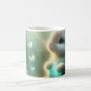 Taza De Café Conejo de huevo del bosque mágico del bosque