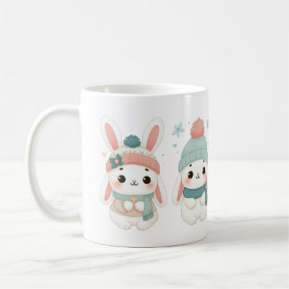 Taza De Café Conejo de Invierno Cute
