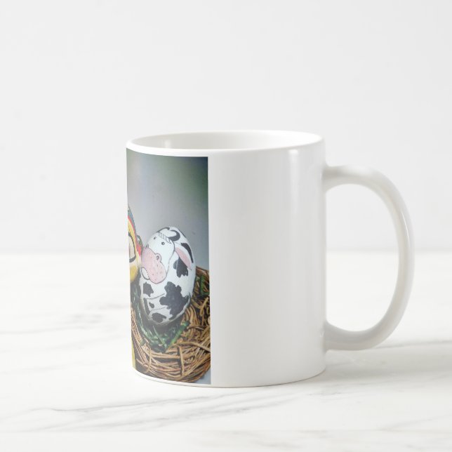 Taza De Café Conejo de juguetes y huevo de vaca (Derecha)