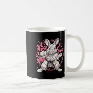 Taza De Café Conejo de Kickboxing Taekwondo Karate MMA