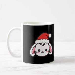 Taza De Café Conejo de Navidad Santa