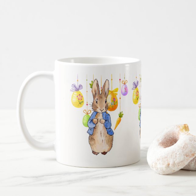Taza De Café Conejo de Pascua (Con donut)