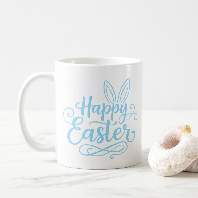 Taza De Café Conejo de Pascua  (Con donut)