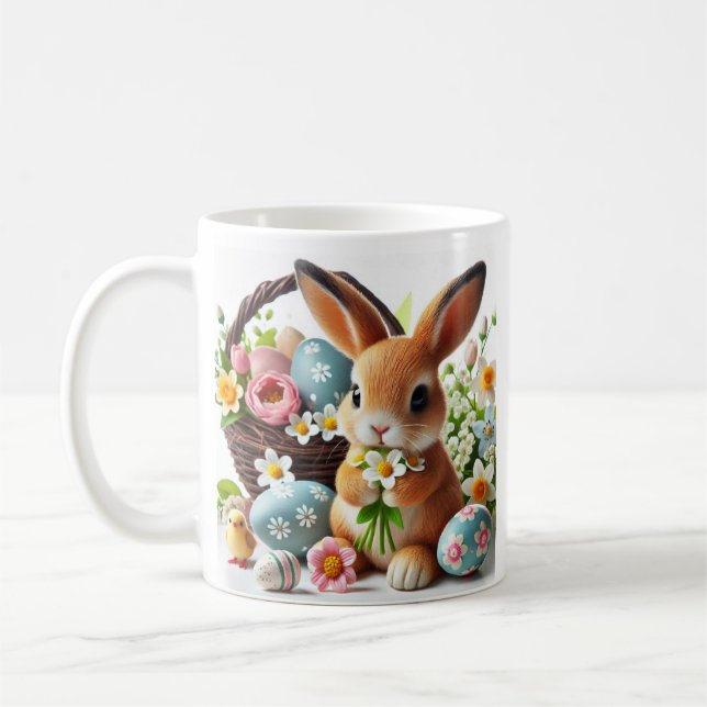 Taza De Café Conejo de Pascua (Izquierda)