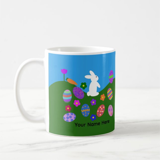 Taza De Café Conejo de Pascua #3 Mug (Izquierda)
