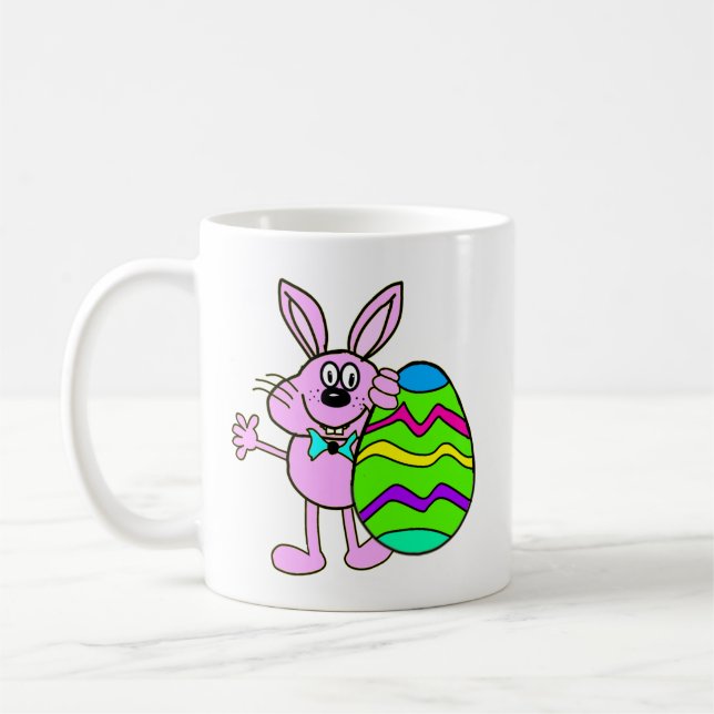 Taza De Café conejo de Pascua bolsa de compras (Izquierda)