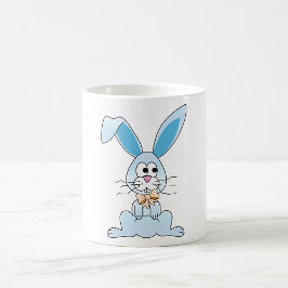 Taza De Café Conejo De Pascua Con Una Veta De Bow