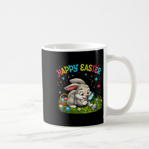 Taza De Café Conejo de Pascua feliz búsqueda de huevos niños pr