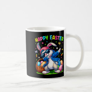 Taza De Café Conejo de Pascua Feliz Dabbing Día de Pascua Diver