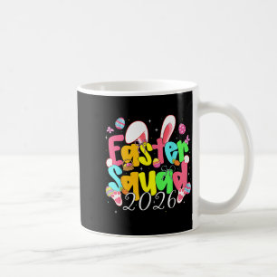 Taza De Café Conejo de Pascua Feliz Equipo de Pascua 2026 Niñas
