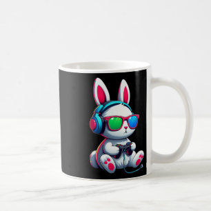 Taza De Café Conejo de Pascua Jugador de Videojuegos Día de Pas