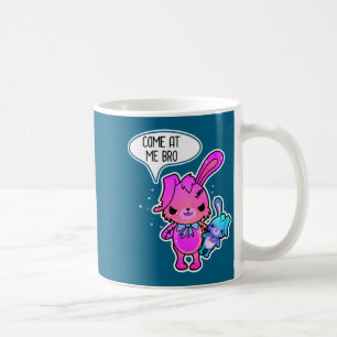 Taza De Café Conejo de Pascua Malvado Ven a Mí Hermano Meme Con