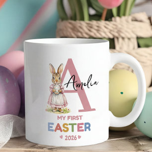Taza De Café Conejo de Pascua personalizado para la primera Pas