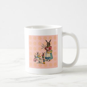 Taza De Café Conejo de Pascua Pollo Conejo Huevos