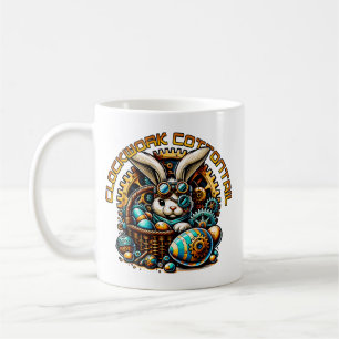Taza De Café Conejo de Pascua Steampunk