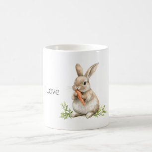 Taza De Café Conejo de Pascua Zanahoria