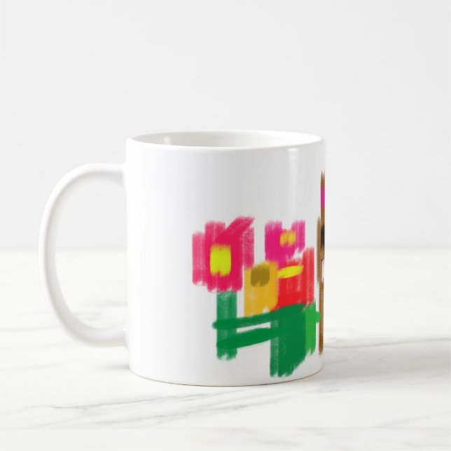 Taza De Café Conejo de primavera (Izquierda)
