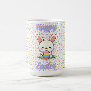 Taza De Café Conejo de primavera/Semana Santa con huevo