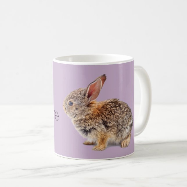 Taza De Café Conejo de rabo blanco del conejito de los conejos (Anverso derecho)
