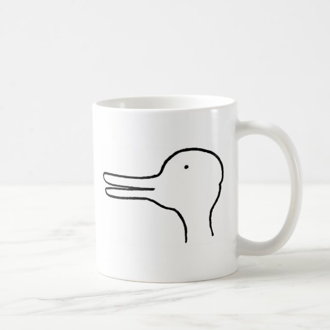 Taza De Café conejo del pato - wittgenstein (Derecha)