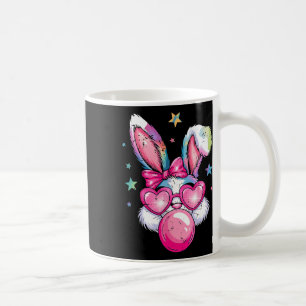Taza De Café Conejo divertido Conejo Flor Bubble Coquette Cute