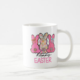Taza De Café Conejo Divertido Coqueta Lazo Amantes de los Conej