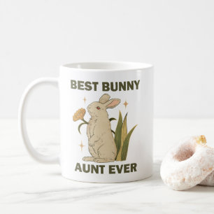 Taza De Café Conejo Divertido, Mejor Tía de Conejo de Todos, Am