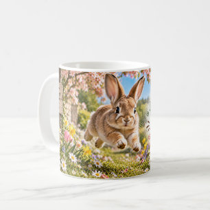 Taza De Café Conejo Divertido Salta Salta Hurra