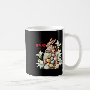 Taza De Café Conejo En Un Jar Gl - Colorida Pascua Vintage