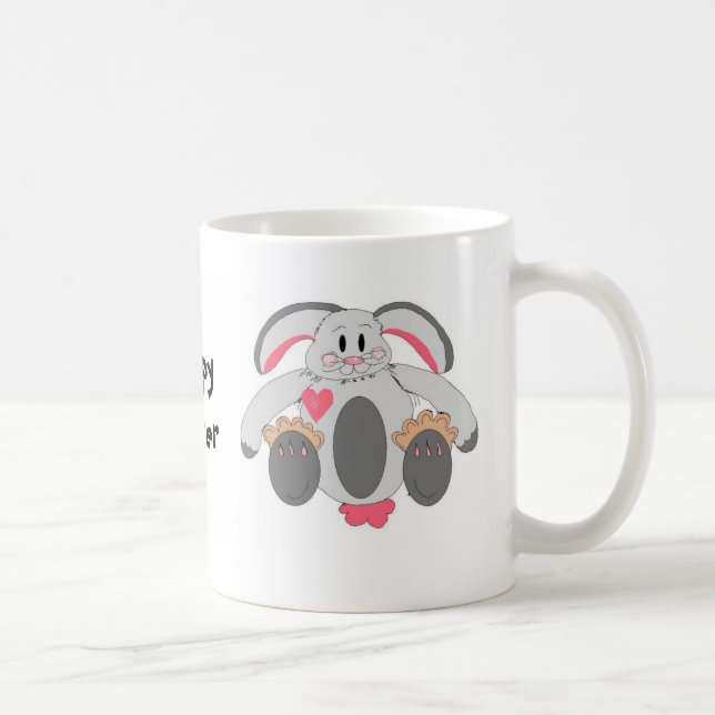 Taza De Café Conejo feliz de Pascua (Derecha)